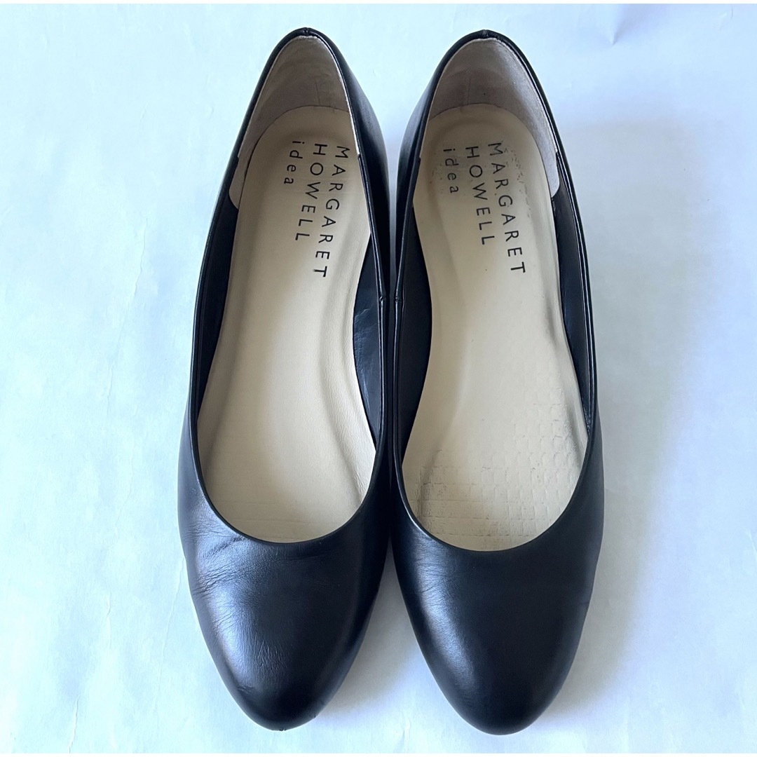 MARGARET HOWELL(マーガレットハウエル)のマーガレットハウエル　パンプス ブラック 黒 ローヒール レディース　使用済み レディースの靴/シューズ(ハイヒール/パンプス)の商品写真