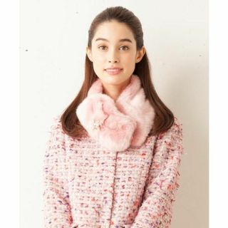 トッカ(TOCCA)の未使用 TOCCA RIBBON TIPPET ファーティペット ライラック系(マフラー/ショール)