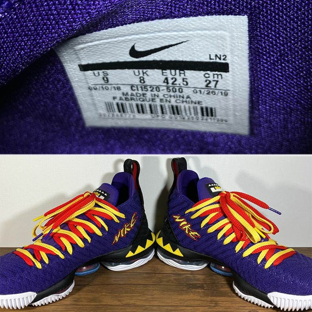 NIKE(ナイキ)の希少！美品 NIKE LEBRON16 レブロン16 マーティン 27cm メンズの靴/シューズ(スニーカー)の商品写真