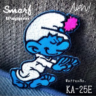 The Smurfs - ちょっと待って？！ラブリー❤️輸入ワッペン☃スマーフ ワッペン ディズニー