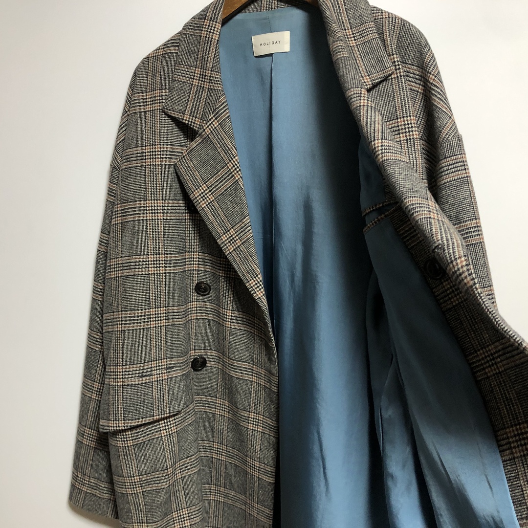 holiday(ホリデイ)のHOLIDAY GLEN CHECK COAT ホリデイ レディース レディースのジャケット/アウター(テーラードジャケット)の商品写真