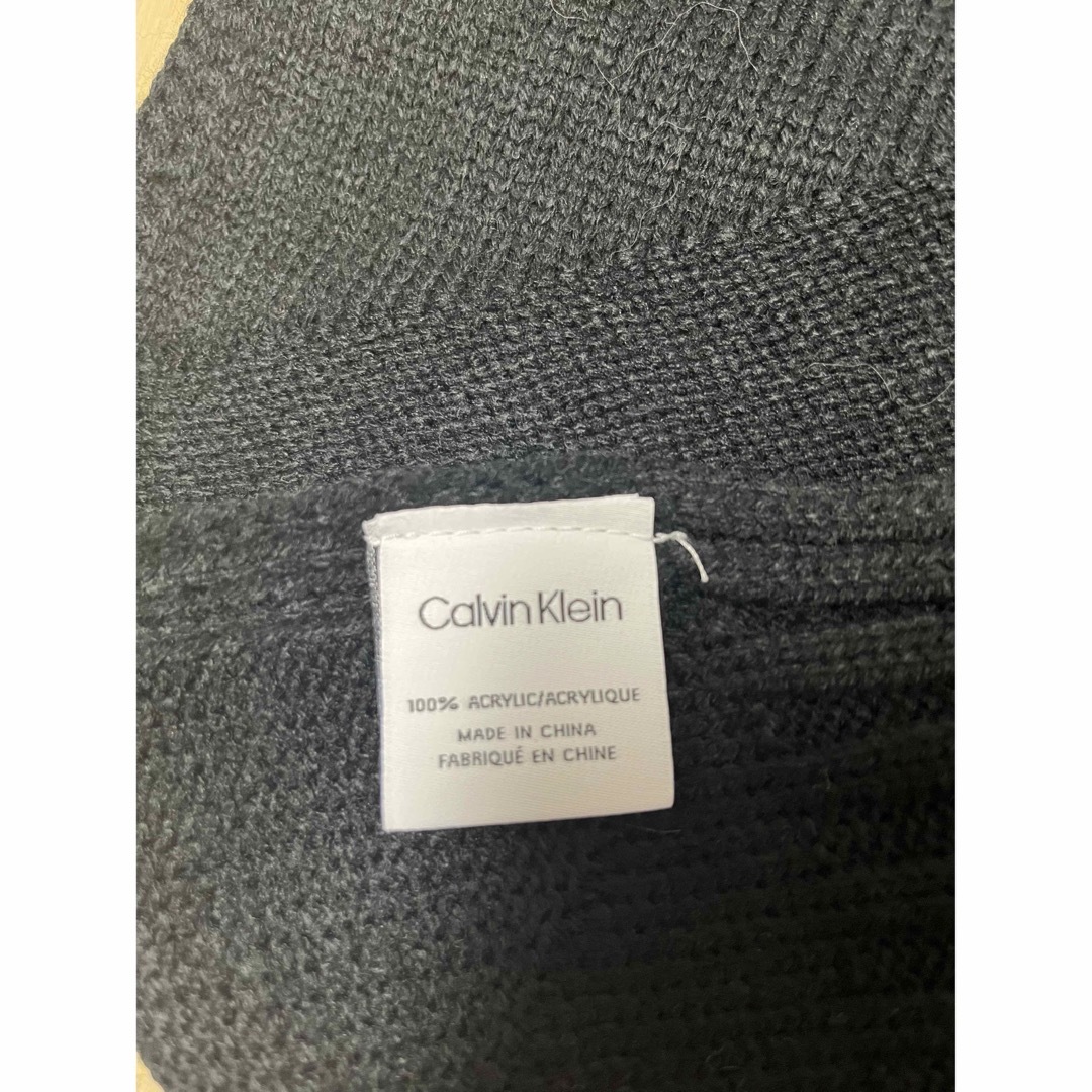 Calvin Klein(カルバンクライン)のカルバンクライン　マフラー　ブラック　黒 メンズのファッション小物(マフラー)の商品写真