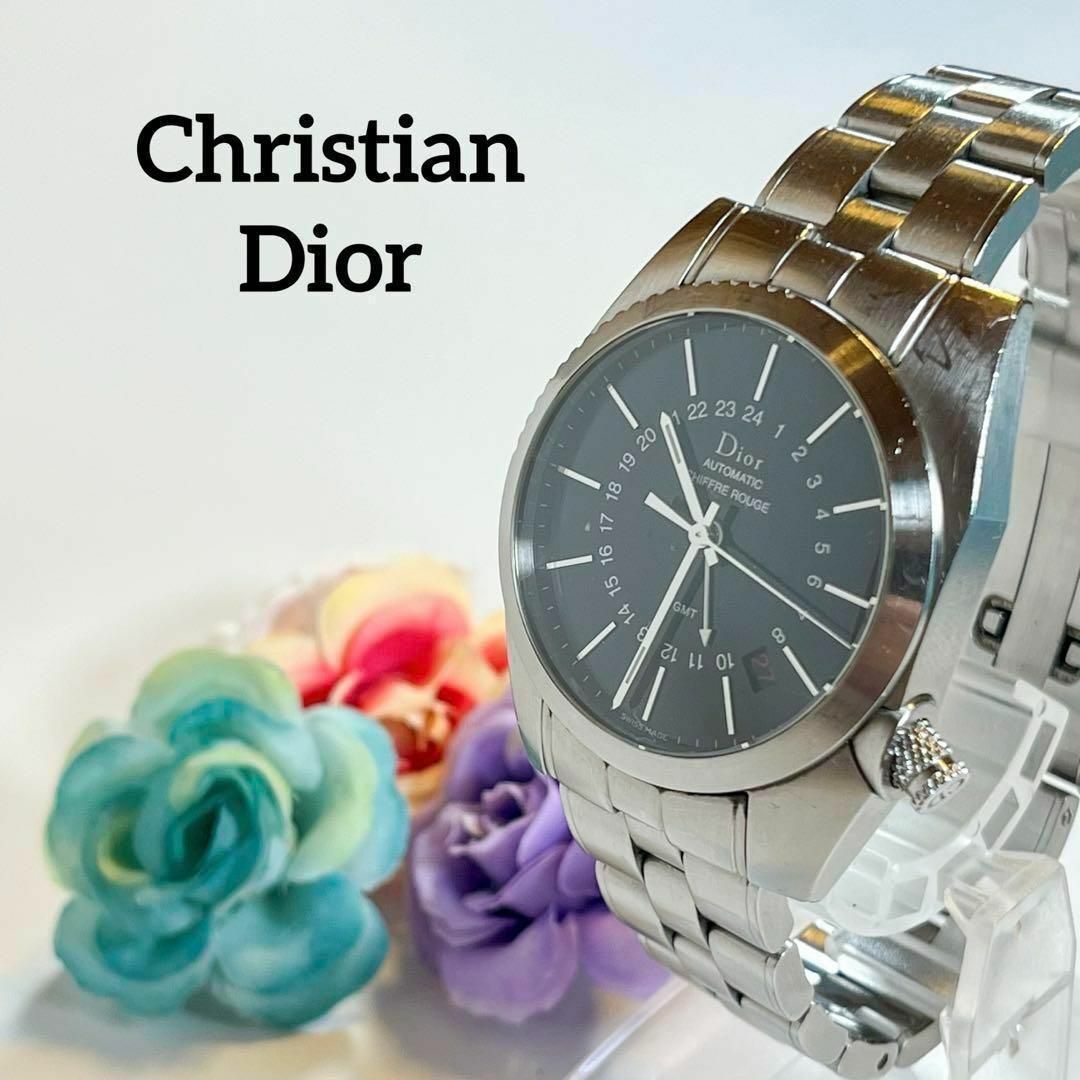 Christian Dior(クリスチャンディオール)の【送料無料】i237 Christian Dior シフルルージュ GMT メンズの時計(腕時計(アナログ))の商品写真