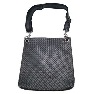 Bottega Veneta - BOTTEGA VENETA ボッテガヴェネタ イントレチャートレザーショルダーバッグ ブラック  161623 V465C