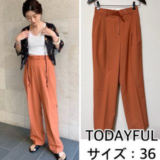 トゥデイフル(TODAYFUL)の新品❤️TODAYFUL タックテーパードパンツ　トゥデイフル(カジュアルパンツ)