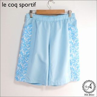 ルコックスポルティフ(le coq sportif)のle coq sportif レディース ハーフパンツ 水色 L(ハーフパンツ)