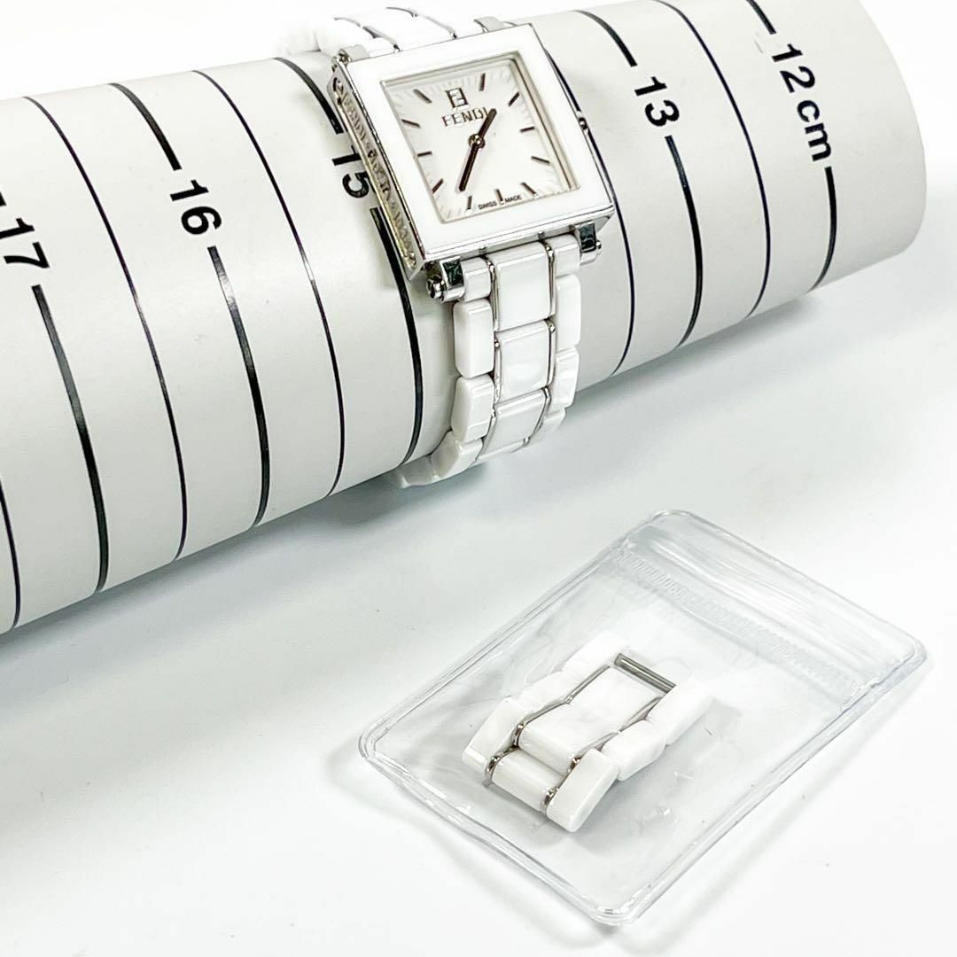 FENDI(フェンディ)の【送料無料】i212 FENDI フェンディ クアドロ 6200L セラミック レディースのファッション小物(腕時計)の商品写真