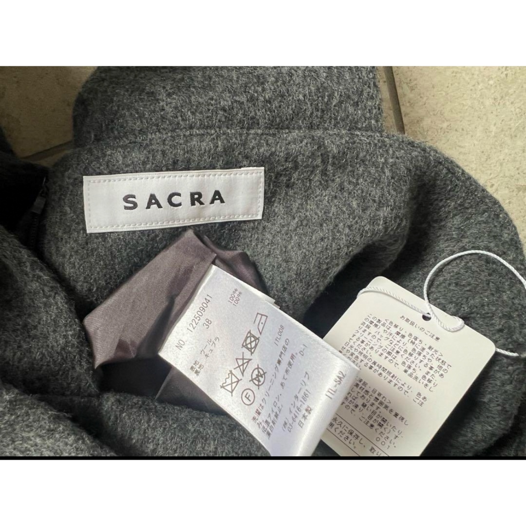 SACRA(サクラ)のSACRA 31,900円新品 22AWFINE BEAVERジャンパースカート レディースのワンピース(ロングワンピース/マキシワンピース)の商品写真