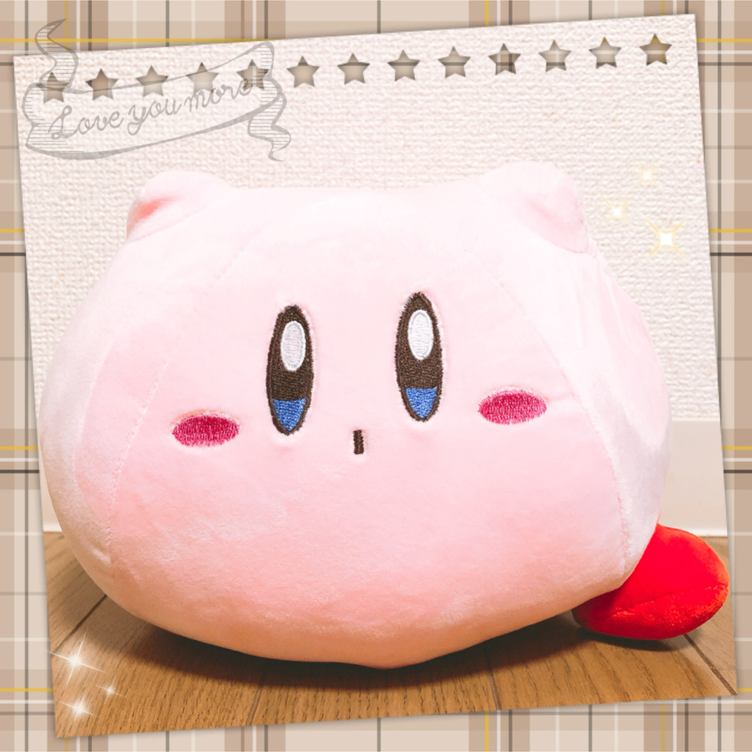 新品　星のカービィ　まんぷくもちもち　25cm ぬいぐるみ　タグなし エンタメ/ホビーのおもちゃ/ぬいぐるみ(キャラクターグッズ)の商品写真