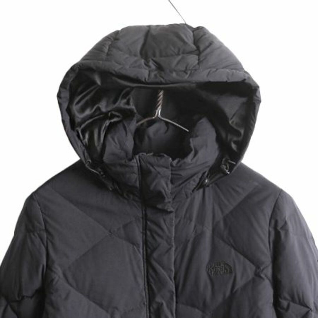 THE NORTH FACE(ザノースフェイス)のUS企画 ノースフェイス ロング ダウン コート レディース S / 古着 The North Face アウトドア パーカー ナイロン ジャケット 550フィル 黒 レディースのジャケット/アウター(ダウンコート)の商品写真