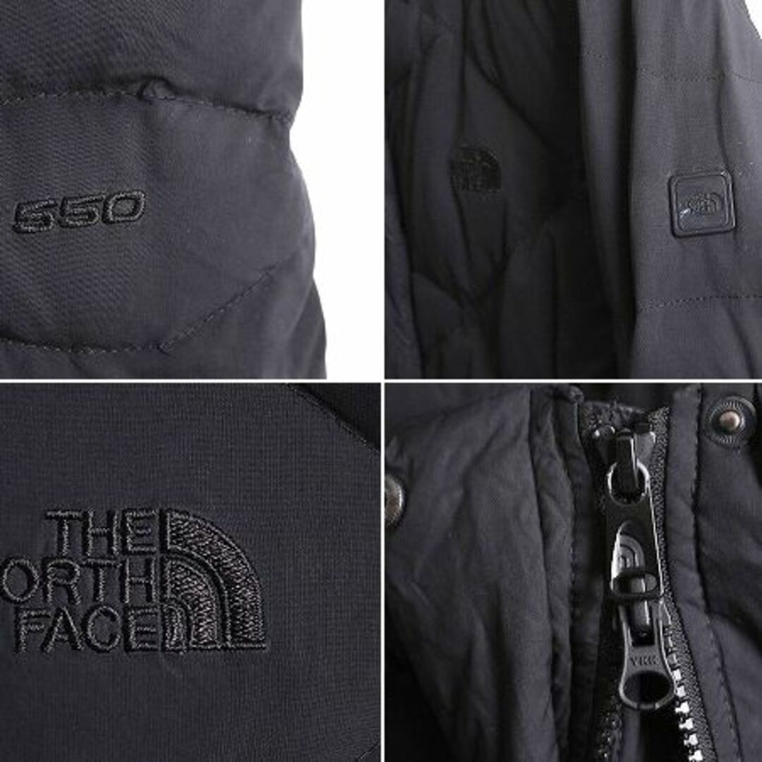 THE NORTH FACE(ザノースフェイス)のUS企画 ノースフェイス ロング ダウン コート レディース S / 古着 The North Face アウトドア パーカー ナイロン ジャケット 550フィル 黒 レディースのジャケット/アウター(ダウンコート)の商品写真