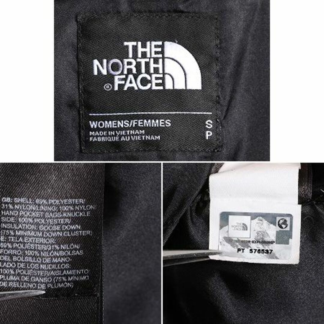 THE NORTH FACE(ザノースフェイス)のUS企画 ノースフェイス ロング ダウン コート レディース S / 古着 The North Face アウトドア パーカー ナイロン ジャケット 550フィル 黒 レディースのジャケット/アウター(ダウンコート)の商品写真