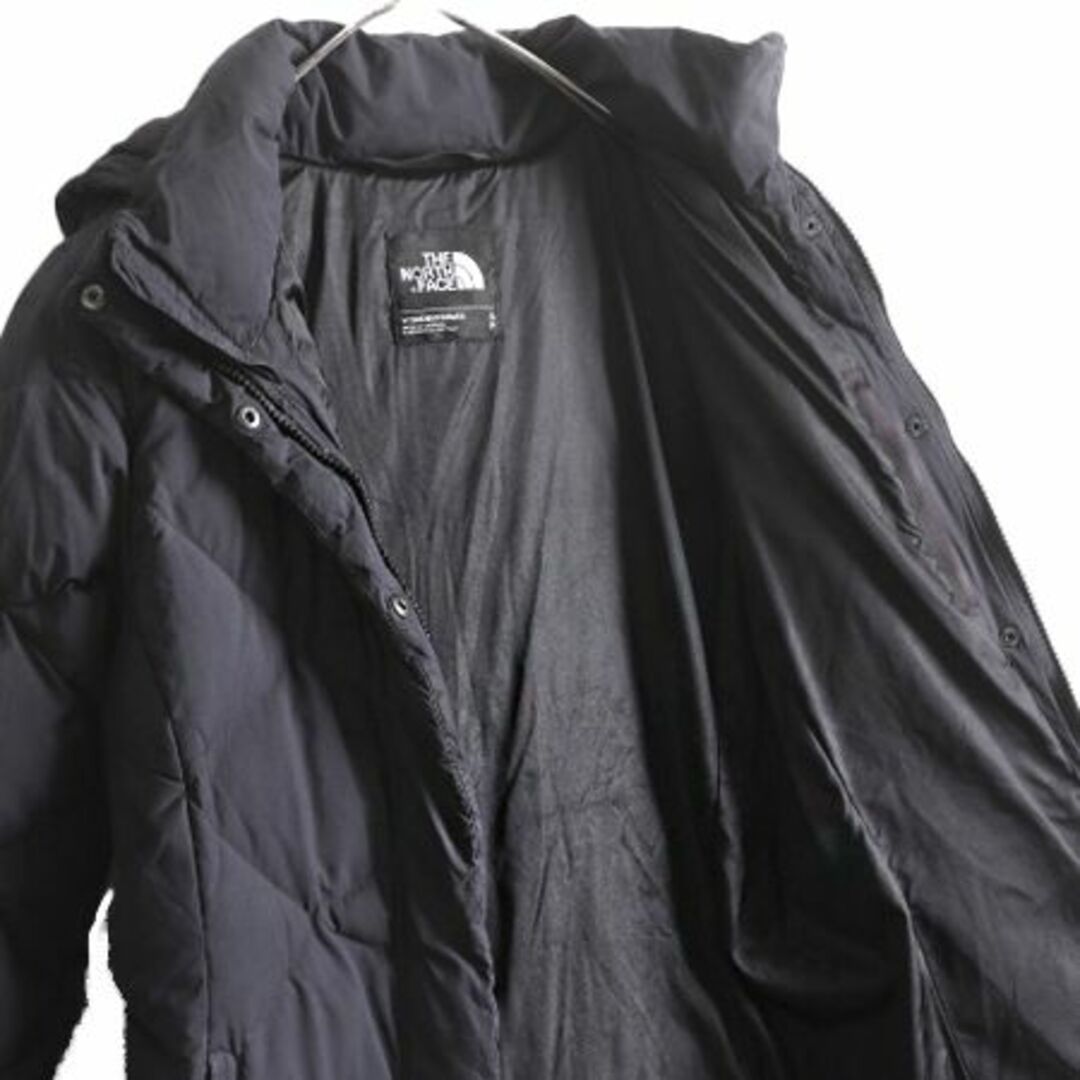 THE NORTH FACE(ザノースフェイス)のUS企画 ノースフェイス ロング ダウン コート レディース S / 古着 The North Face アウトドア パーカー ナイロン ジャケット 550フィル 黒 レディースのジャケット/アウター(ダウンコート)の商品写真