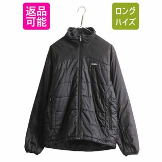 パタゴニア(patagonia)の09年製 パタゴニア マイクロ パフ ジャケット メンズ S / 古着 PATAGONIA アウトドア 中綿 ナイロン ジャンパー ハイネック フルジップ 黒(ブルゾン)