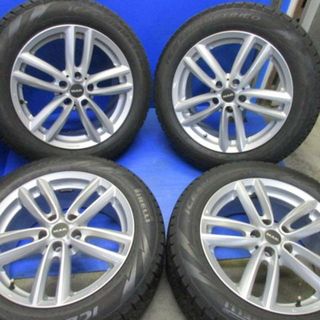 ユ）ＭＡＫ17　5/112+　225/55Ｒ17　スタッドレス　Ｆ60ＭＩＮＩ(タイヤ・ホイールセット)