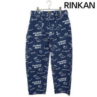 ヒューマンメイド(HUMAN MADE)のヒューマンメイド  PRINTED DENIM BAGGY JEANS プリントバギーデニムパンツ メンズ L(デニム/ジーンズ)