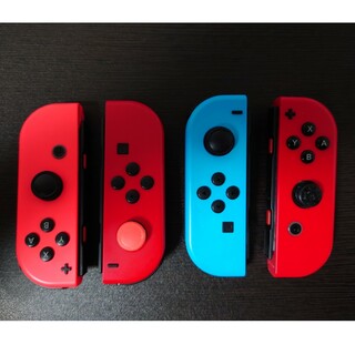 ニンテンドースイッチ(Nintendo Switch)のSWITCH ジョイコン 4個 ジャンク品(携帯用ゲーム機本体)