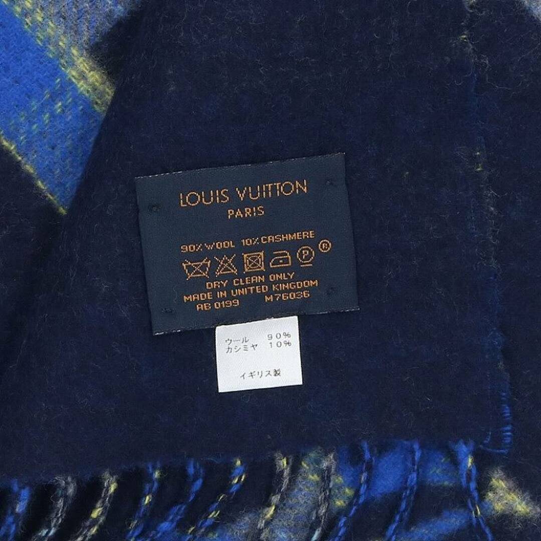 LOUIS VUITTON(ルイヴィトン)のルイヴィトン  M76036 エシャルプチェックウィズルイマフラー メンズ メンズのファッション小物(マフラー)の商品写真