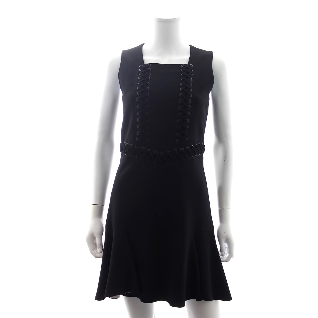 GIVENCHY(ジバンシィ)のGIVENCHY ジバンシイ アイレット 黒 ドレス ワンピース 34 (FR) レディースのワンピース(ミニワンピース)の商品写真
