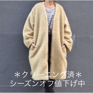 キャナルジーン(CANAL JEAN)の【値下げ】CANAL JEAN Bonappetitボアコート（クリーニング済）(ロングコート)