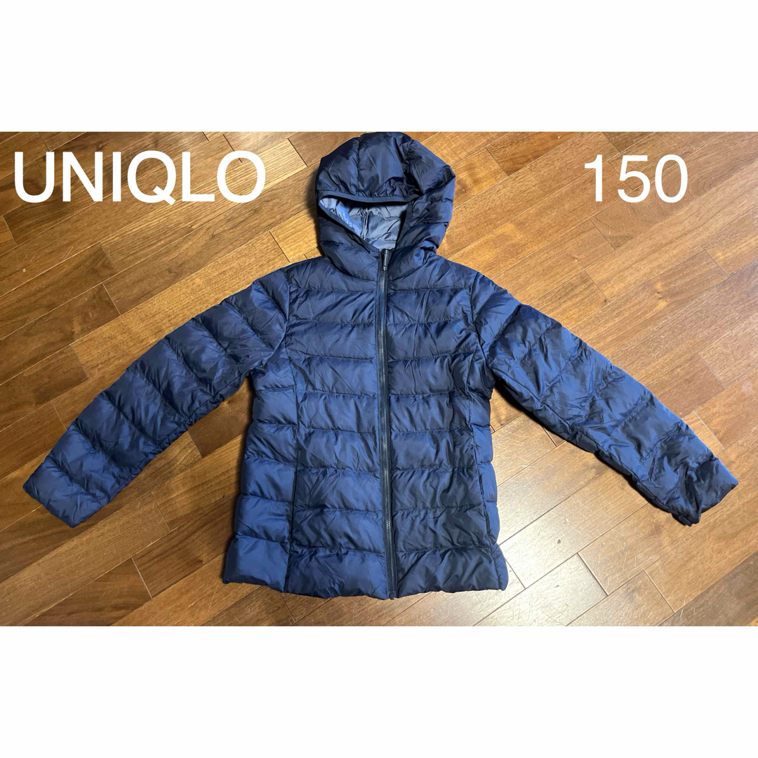 UNIQLO - UNIQLO ユニクロ KIDS 150 ダウン ネイビーの通販 by colori