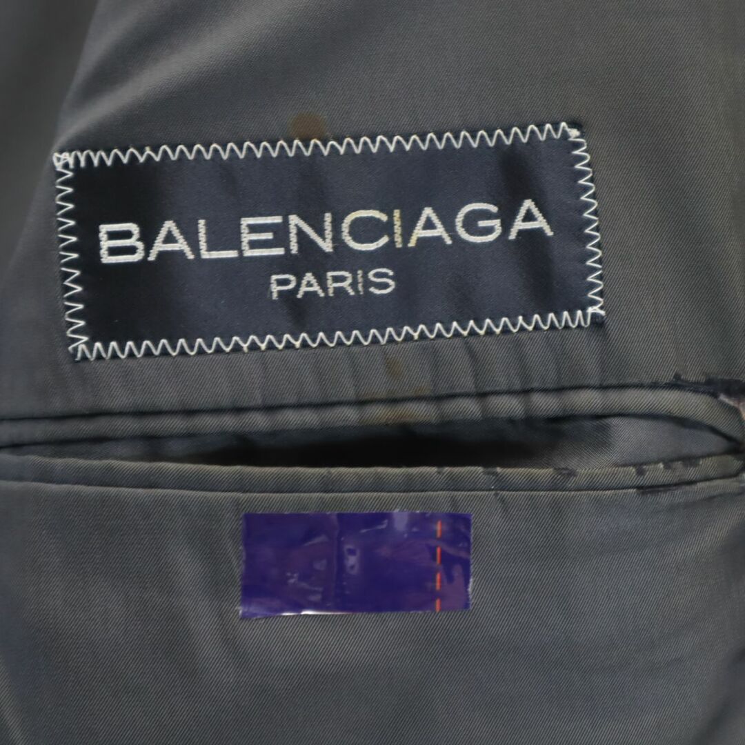 Balenciaga(バレンシアガ)のバレンシアガ ウール テーラードジャケット 98AB6 グレー系 BALENCIAGA メンズ 古着 【240210】 メンズのジャケット/アウター(テーラードジャケット)の商品写真