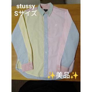 ステューシー(STUSSY)の【№465】●stussy ステューシー 長袖シャツ ボタンダウン シアサッカー(シャツ)