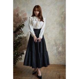 ハーリップトゥ(Her lip to)のherlipto Floral Jacquard Volume Skirt(ロングスカート)