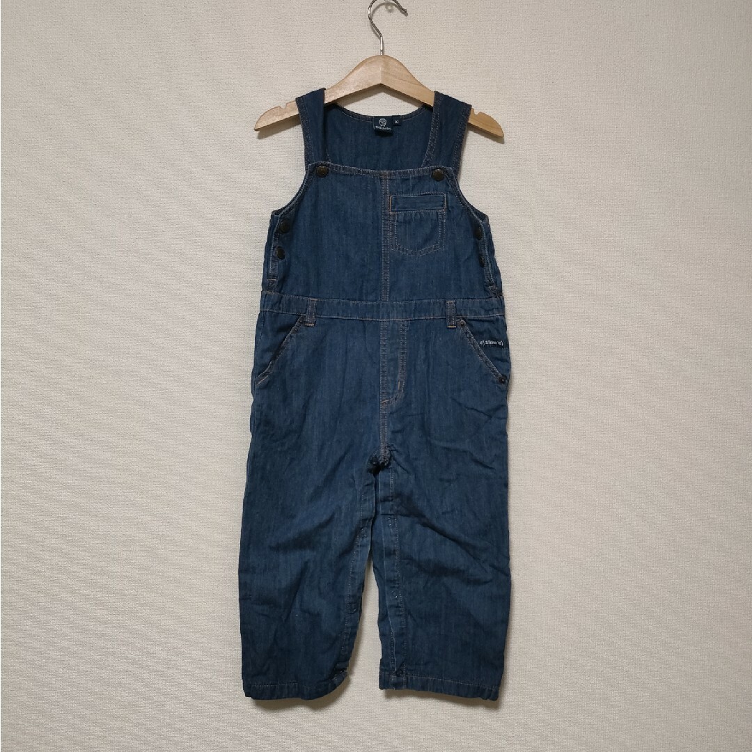 ej sikke lej(アイシッケライ)のデニムオーバーオール キッズ/ベビー/マタニティのキッズ服男の子用(90cm~)(パンツ/スパッツ)の商品写真