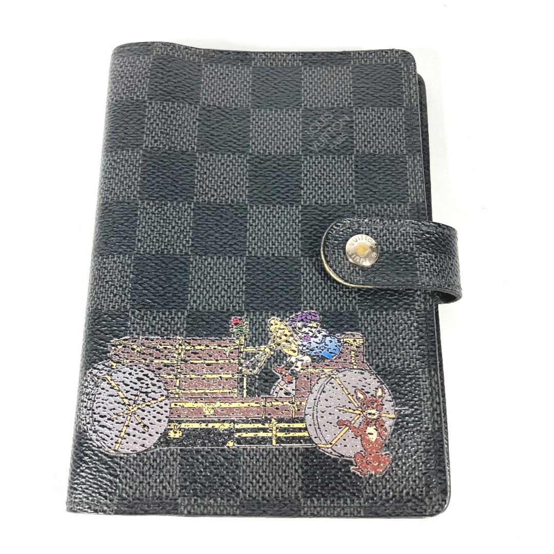 LOUIS VUITTON(ルイヴィトン)のルイヴィトン LOUIS VUITTON イリュストレ アジェンダPM R21130 ダミエグラフィット システム手帳 手帳カバー ダミエグラフィットキャンバス ブラック メンズのファッション小物(手帳)の商品写真