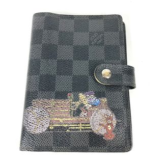 ルイヴィトン(LOUIS VUITTON)のルイヴィトン LOUIS VUITTON イリュストレ アジェンダPM R21130 ダミエグラフィット システム手帳 手帳カバー ダミエグラフィットキャンバス ブラック(手帳)