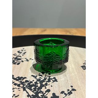 イッタラ(iittala)の【① イッタラ　クーシ　キャンドルホルダー　グリーン　レア　Iittala】(置物)