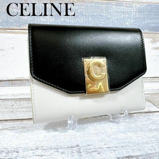 セリーヌ(celine)のCELINE セリーヌ 折り財布 バイカラー C金具 コンパクトウォレット(財布)