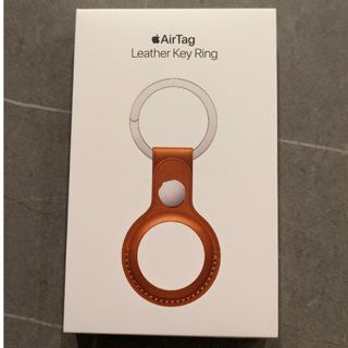 アップル(Apple)のAirTag Leather Key Ring/Saddle Brown(その他)