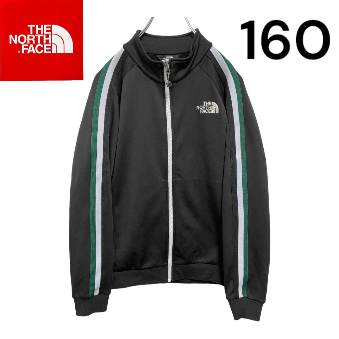 THE NORTH FACE(ザノースフェイス)の【最安値】ノースフェイス⭐︎トラックジャケット⭐︎フリース⭐︎ブラック キッズ/ベビー/マタニティのキッズ服男の子用(90cm~)(ジャケット/上着)の商品写真