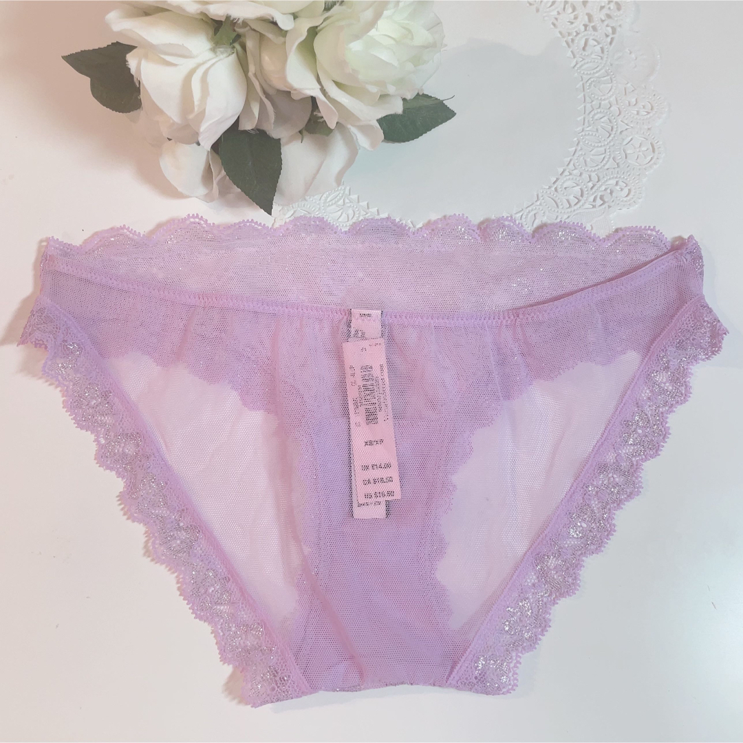 Victoria's Secret(ヴィクトリアズシークレット)のヴィクトリアシークレット ♡ピンクラベンダーレースショーツ♡ レディースの下着/アンダーウェア(ショーツ)の商品写真