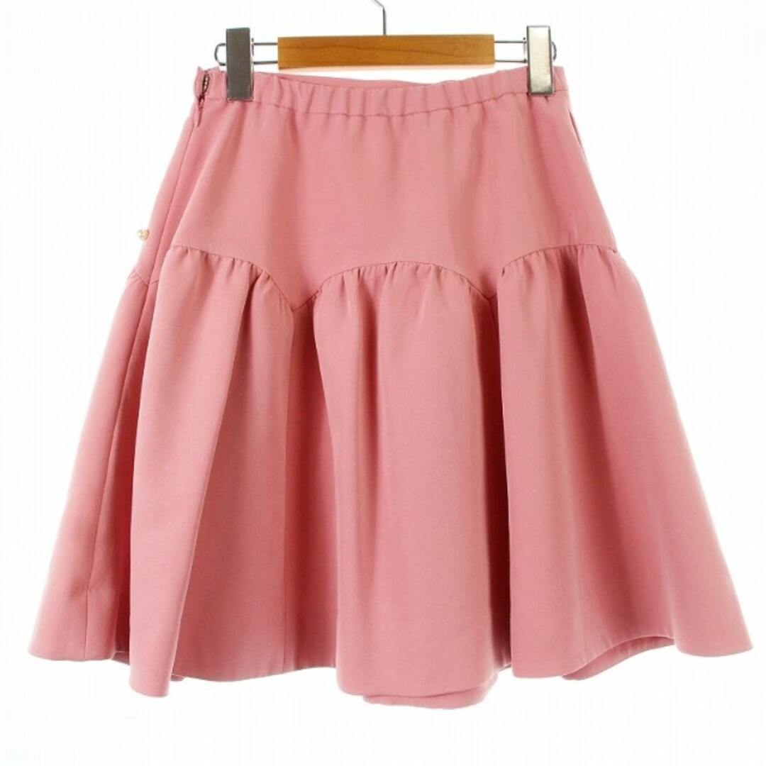 Chesty(チェスティ)のチェスティ スカート フレア ミニ パール ビジュー装飾 0 XS ピンク レディースのスカート(ミニスカート)の商品写真