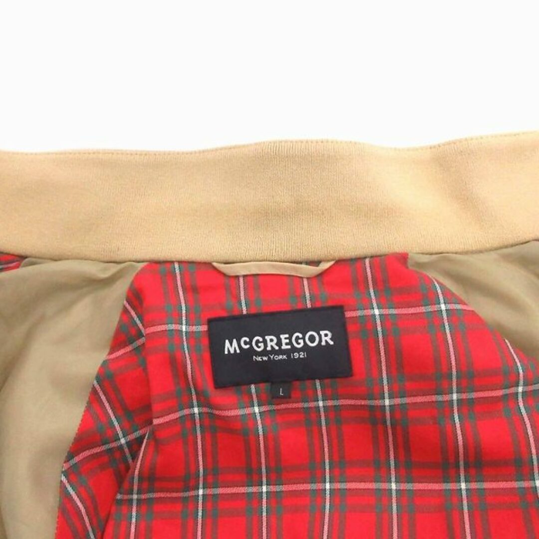 McGREGOR(マックレガー)のMcGREGOR スイングトップブルゾン ジャケット 裏地チェック L ベージュ メンズのジャケット/アウター(ブルゾン)の商品写真