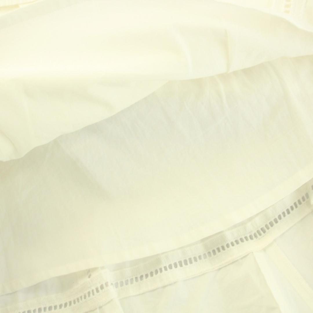 Ron Herman(ロンハーマン)のロンハーマン レースフレアスカート ロング パンチングレース 花柄 XS 白 レディースのスカート(ロングスカート)の商品写真