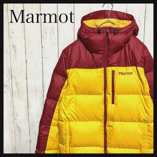 マーモット(MARMOT)の美品マーモット ダウンジャケットワンポイント刺繍ロゴ700FILL(ダウンジャケット)