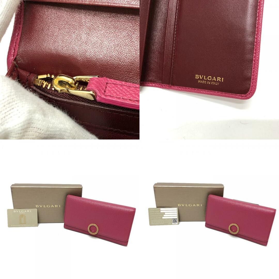 BVLGARI(ブルガリ)のブルガリ BVLGARI ロングウォレット ロゴクリップ ウォレット 長財布 レザー ピンク レディースのファッション小物(財布)の商品写真