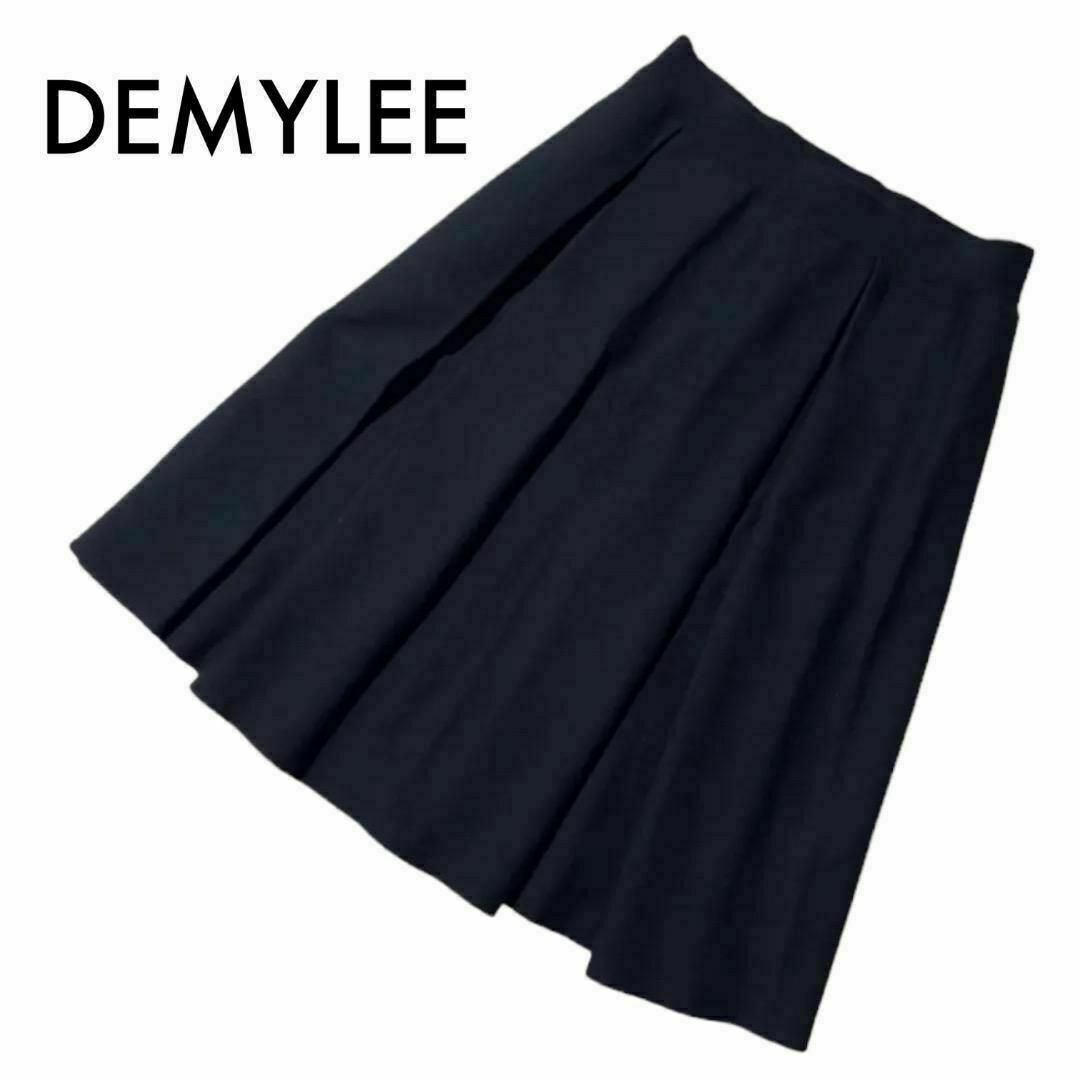 DEMYLEE - 美品 デミリー 膝丈 ウール ニットスカート S フレア ...