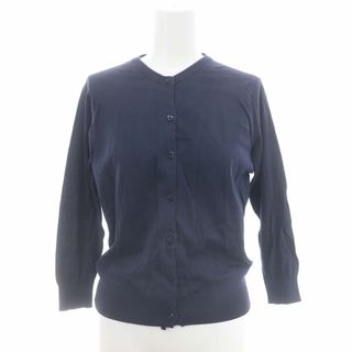 ジョンスメドレー(JOHN SMEDLEY)のジョンスメドレー コットンクルーネックコンパクトカーディガン 九分袖 ニット S(カーディガン)