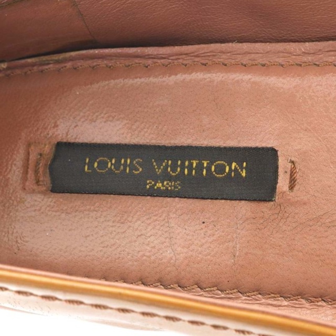 LOUIS VUITTON(ルイヴィトン)のルイヴィトン パンプス ドライビングシューズ ローヒール LV金具 35 茶色 レディースの靴/シューズ(ハイヒール/パンプス)の商品写真