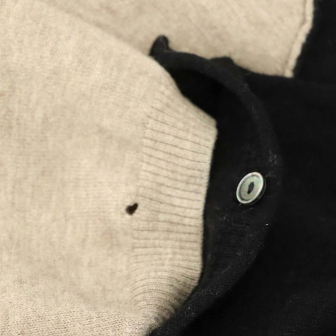LE CIEL BLEU(ルシェルブルー)のルシェルブルー Contrust Color Knit  ニット ベージュ 黒 レディースのトップス(ニット/セーター)の商品写真
