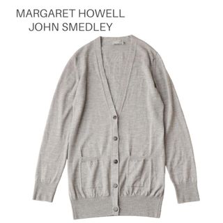 MARGARET HOWELL キャメル混 ウールカーディガン