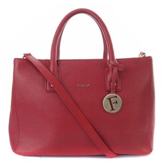 フルラ(Furla)のフルラ ハンドバッグ トートバッグ ショルダーバッグ 2way ロゴ 赤(ショルダーバッグ)