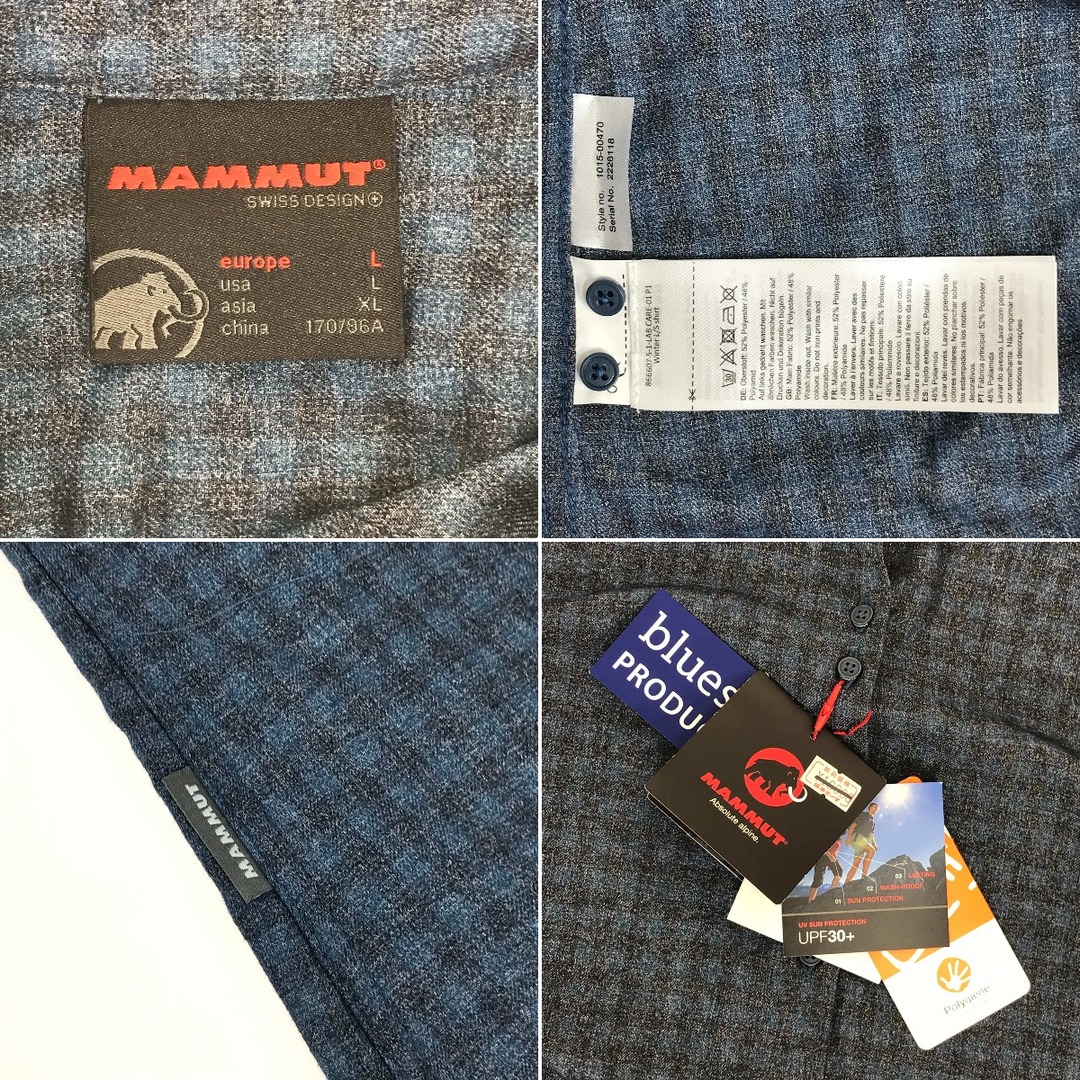 Mammut(マムート)の##MAMMUT マムート ウィンター ロングスリーブ シャツ 1015-00470 ネイビー Lサイズ レディースのトップス(シャツ/ブラウス(長袖/七分))の商品写真