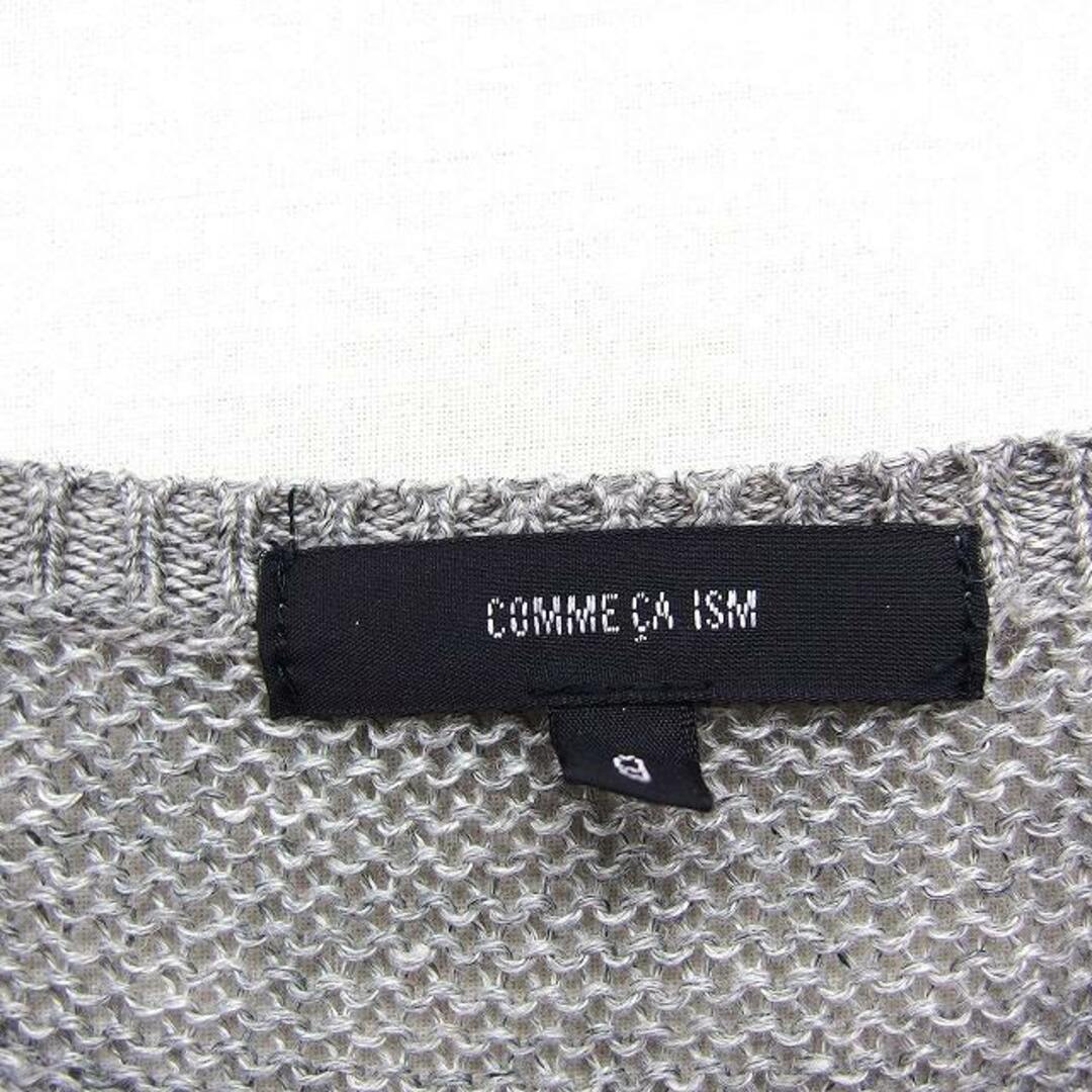 COMME CA ISM(コムサイズム)のコムサイズム COMME CA ISM ニット チュニック 七分袖 丸首 リネン レディースのトップス(チュニック)の商品写真