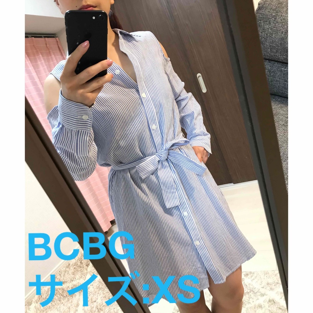 BCBGMAXAZRIA(ビーシービージーマックスアズリア)のBCBG オフショルワンピ レディースのワンピース(ミニワンピース)の商品写真